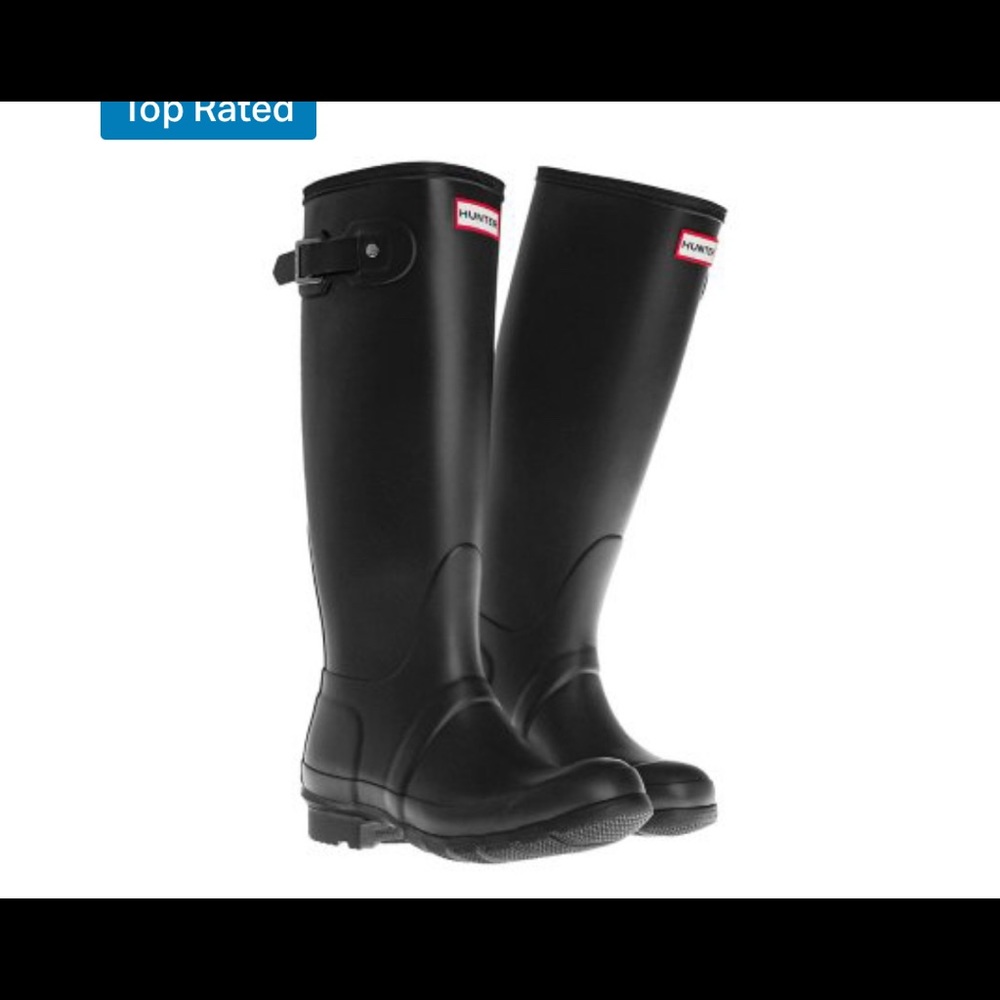 NWT! Hunter tall original black boot 11 - Picture 1 of 2